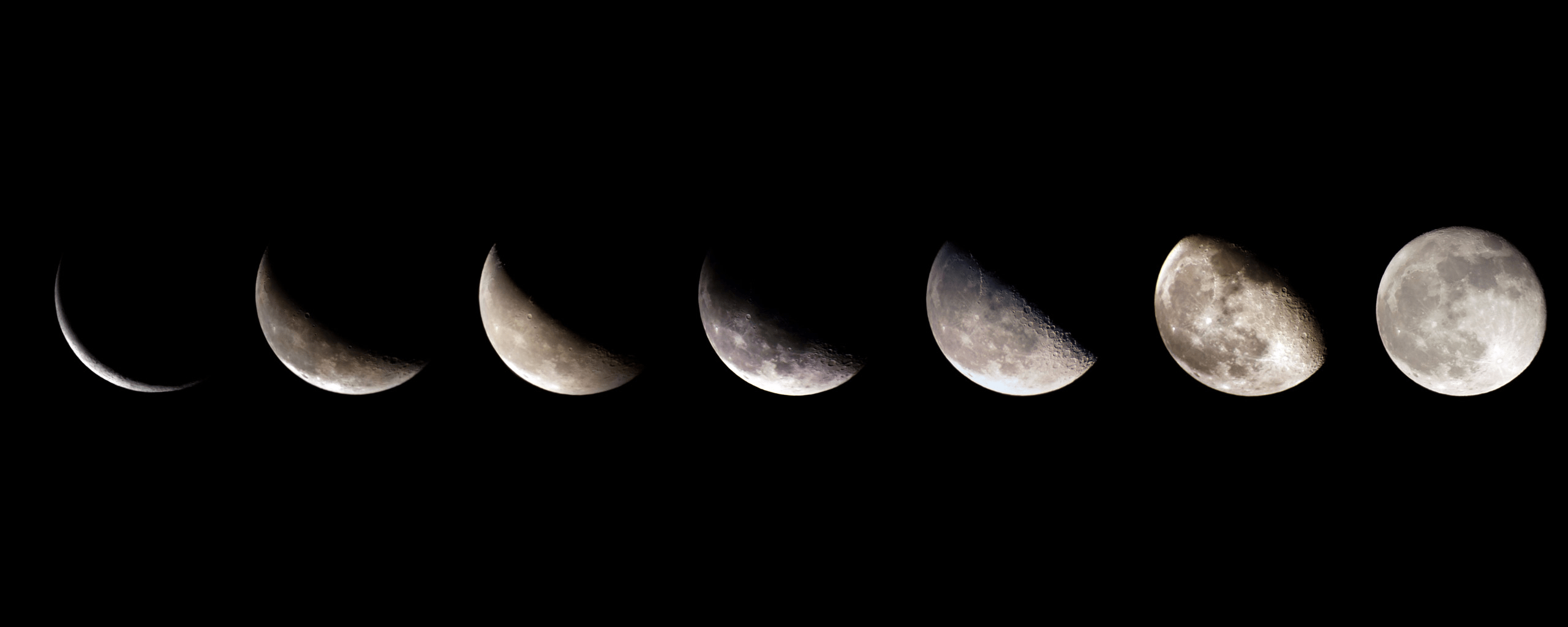 2560x1024 Laptop Background Aesthetic Moon Phases .
