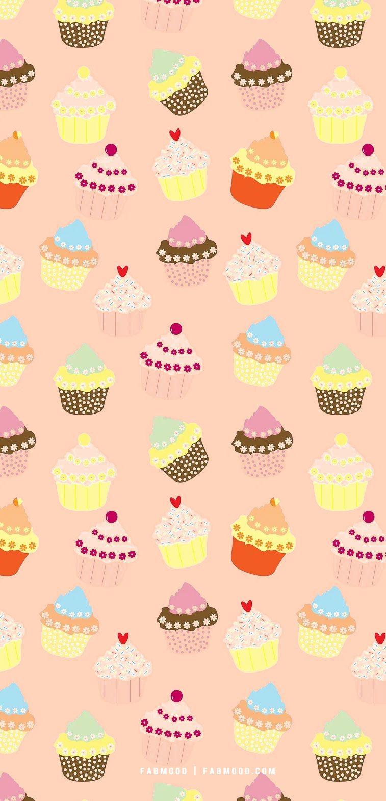757x1571 Cute cupcake wallpaper designs for phone, Cupcake Wallpaper aesthetic