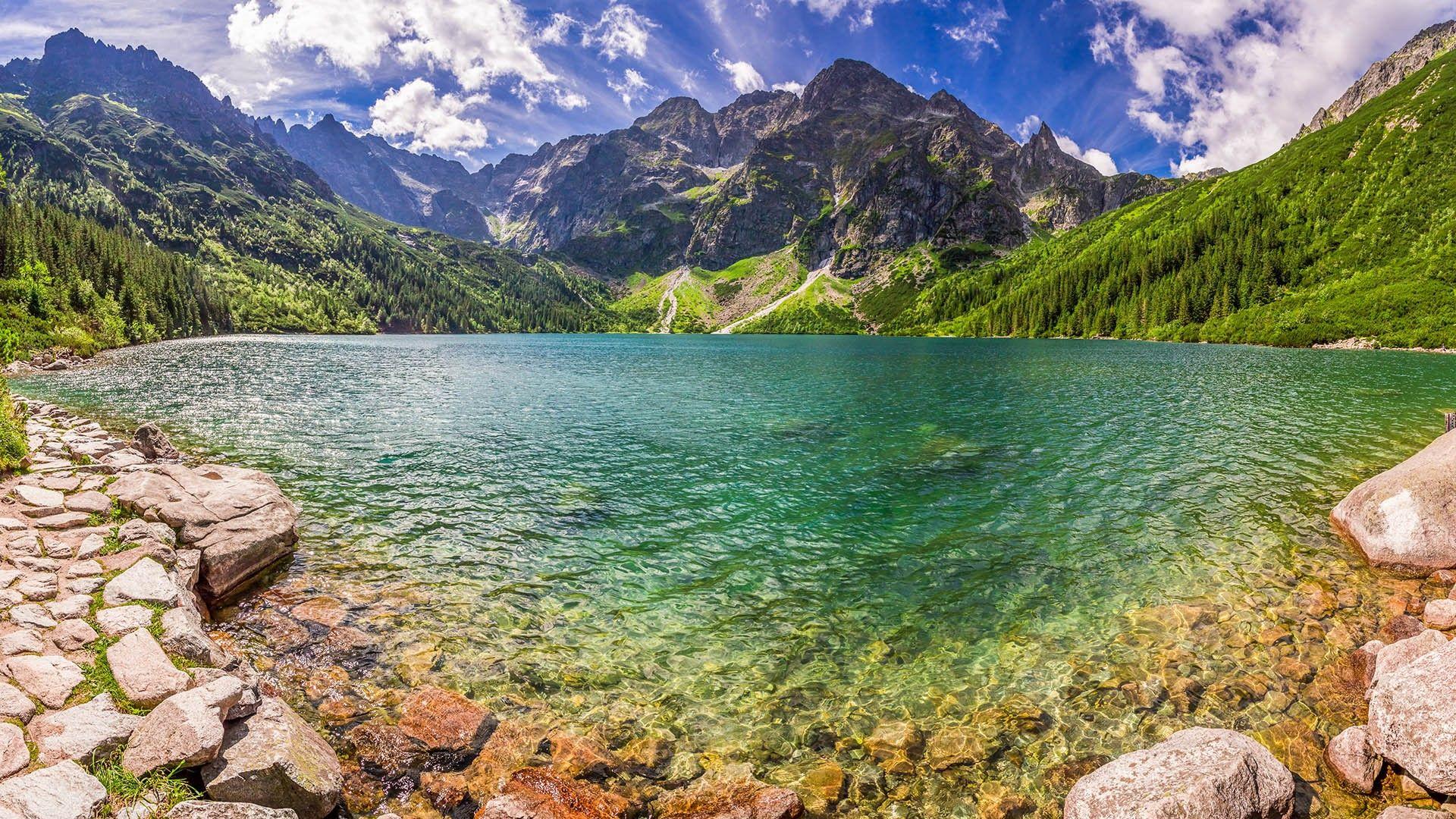 1920x1080 Morskie Oko lake in Tatra National Park, Poland [ 1920 x 1080 ]