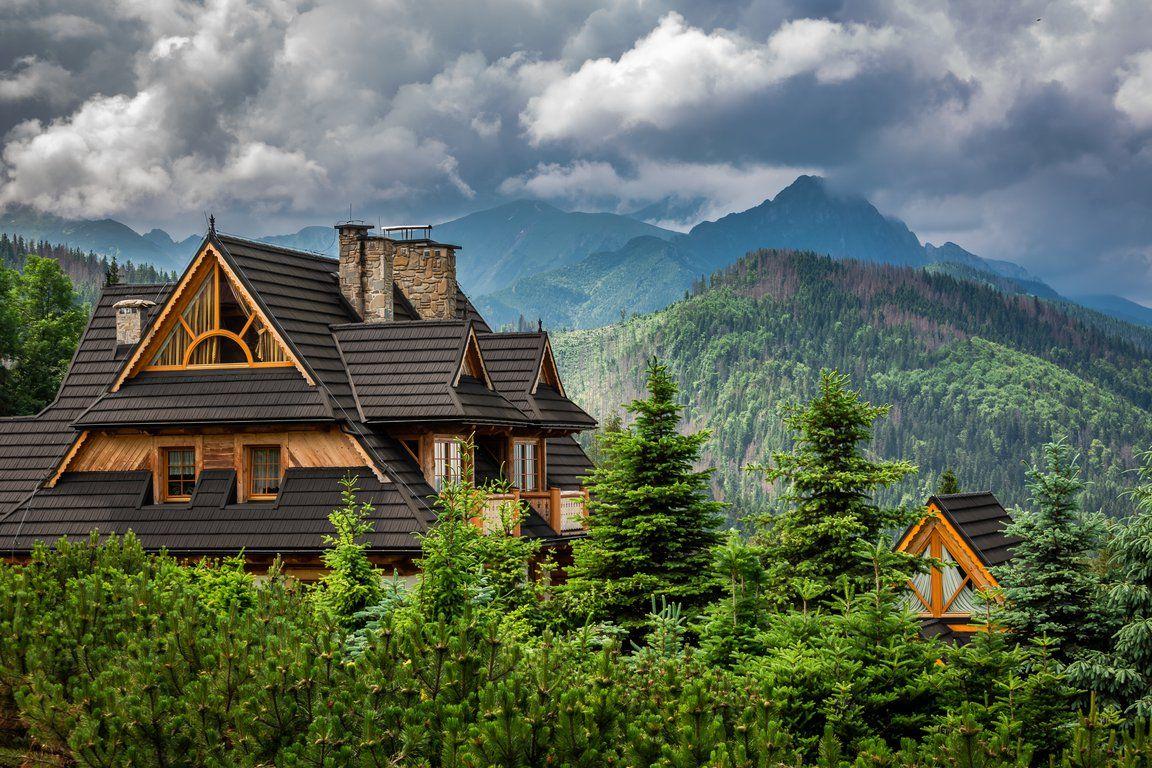 1152x768 Mountain huts in Tatra National Park (Poland side)
