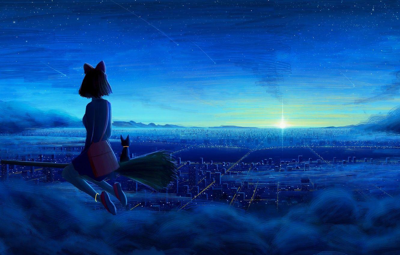 1332x850 Wallpaper Kiki's delivery service, Kiki, by RicoDZ, G. G. image for desktop, section арт