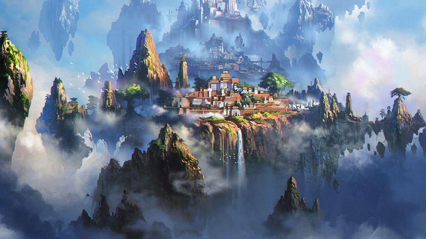 1366x768 25++ Anime Scenery Wallpaper Laptop