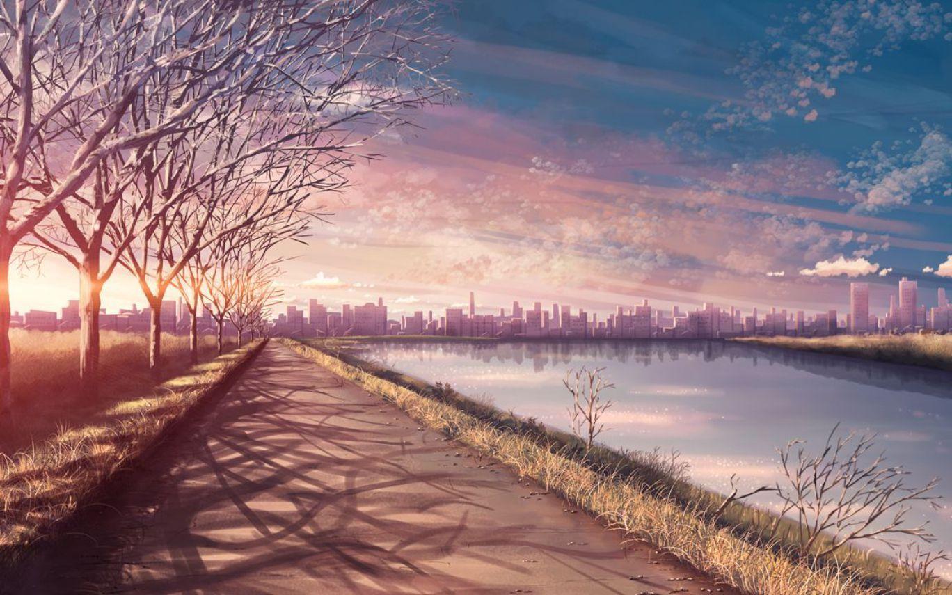 1368x855 Aesthetic Anime Scenery Wallpaper