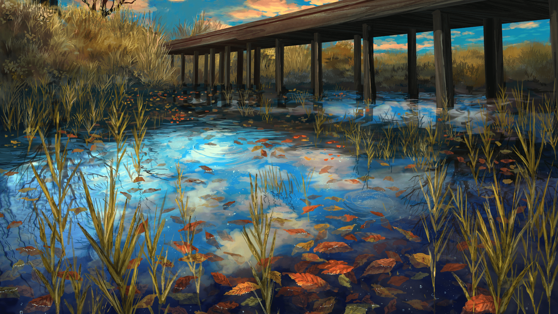 1920x1080 Anime Scenery Desktop Wallpaper