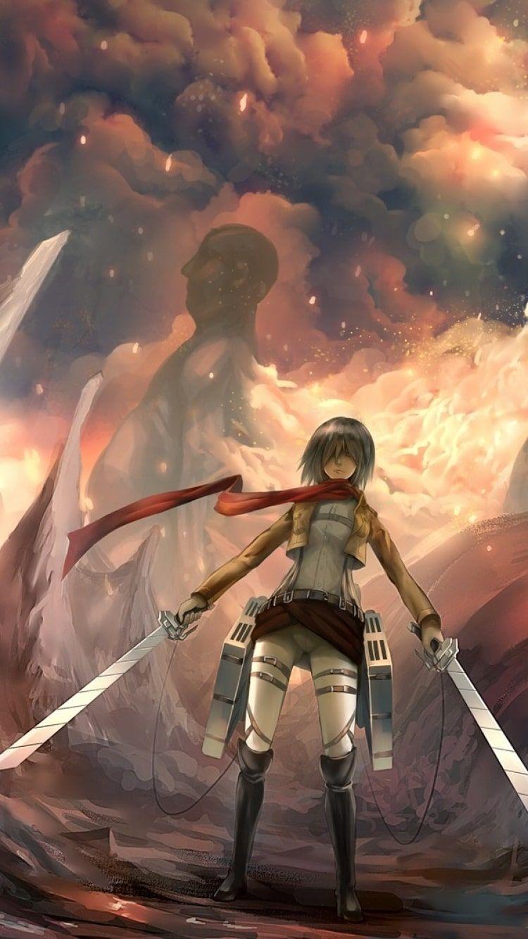 Mikasa Iphone Wallpapers Top Free Mikasa Iphone Backgrounds Wallpaperaccess