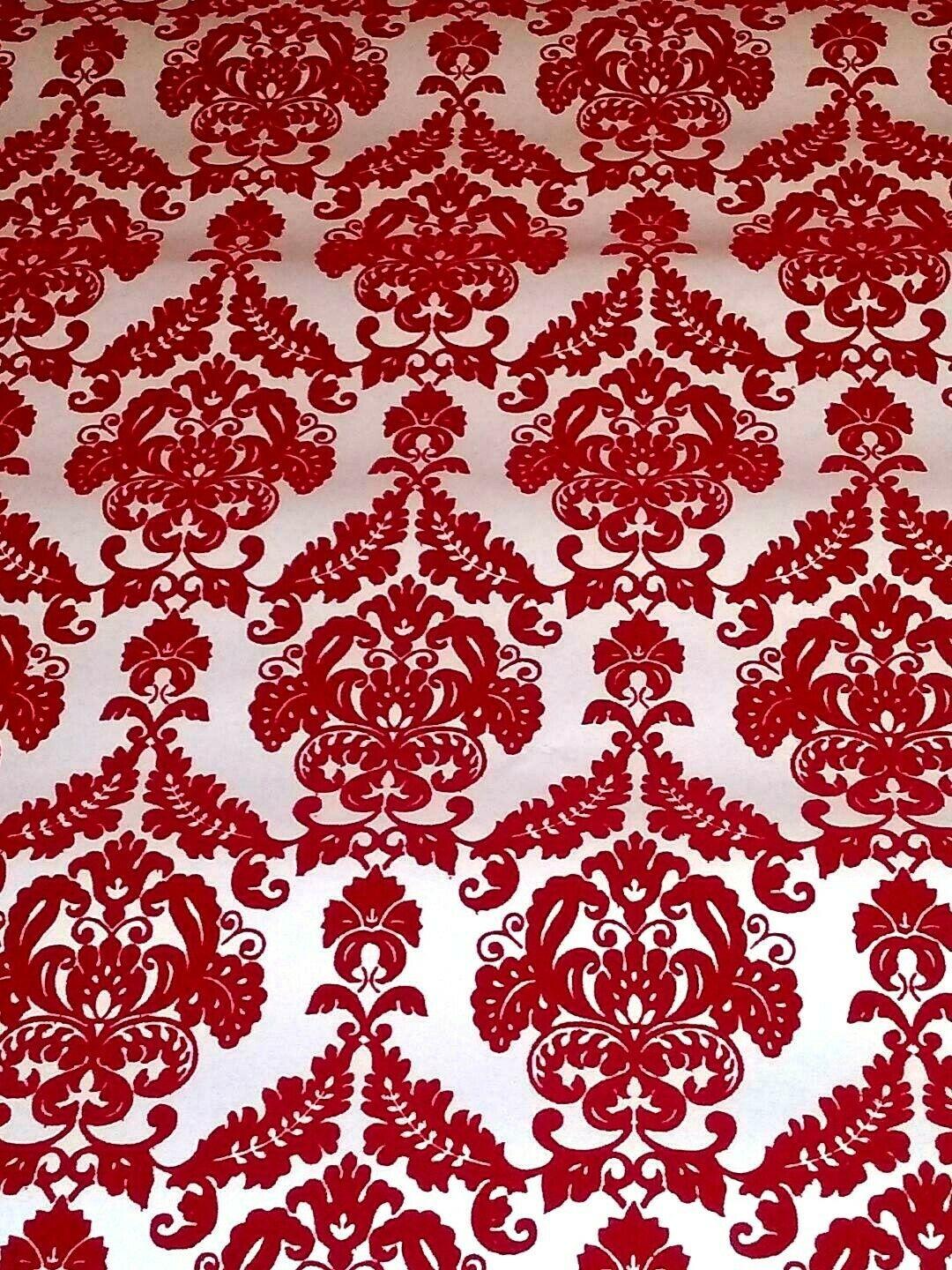 Red Damask Wallpaper