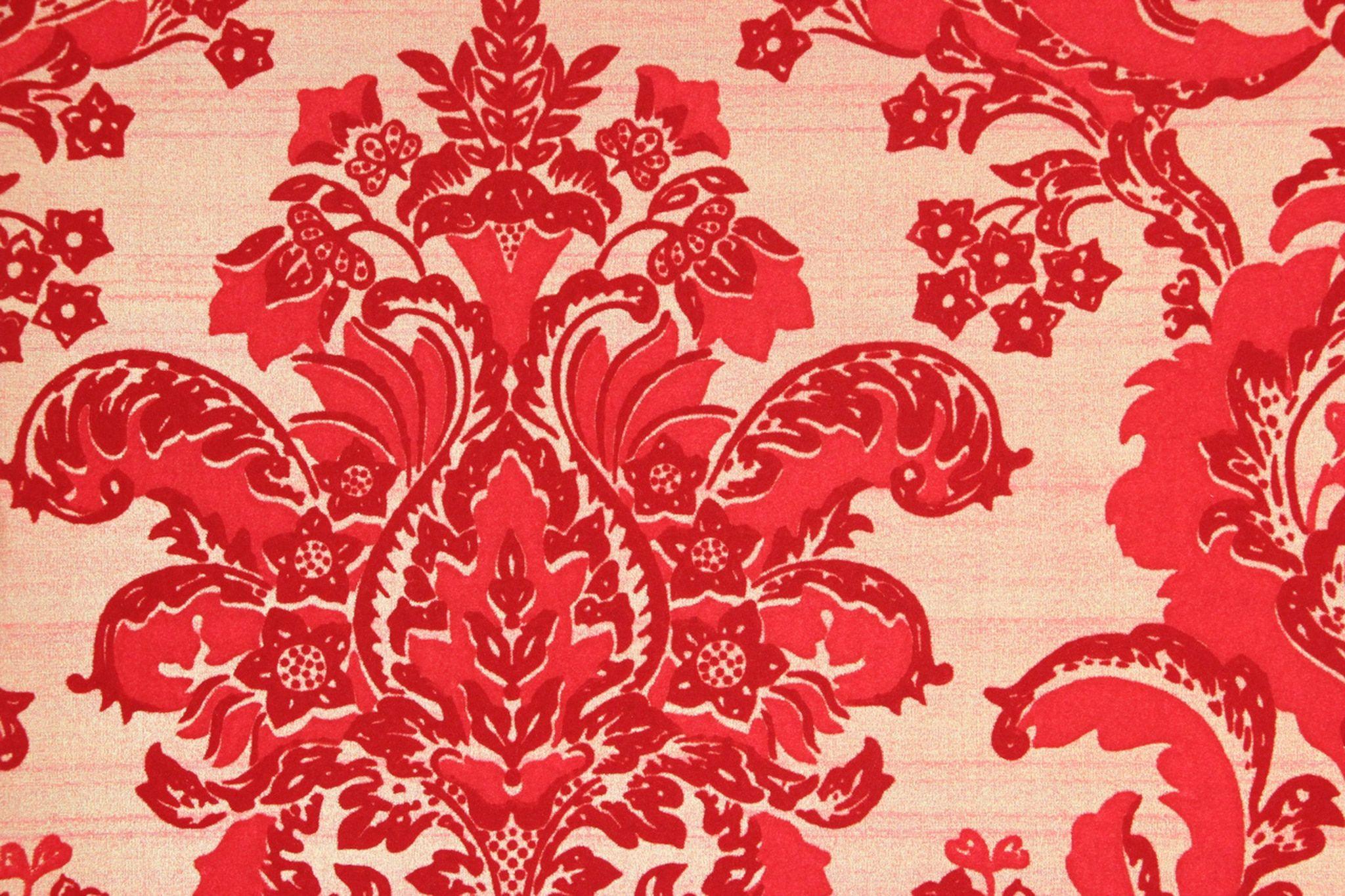 2048x1365 1970s Vintage Wallpaper Retro Red Flock on Red's Vintage Wallpaper
