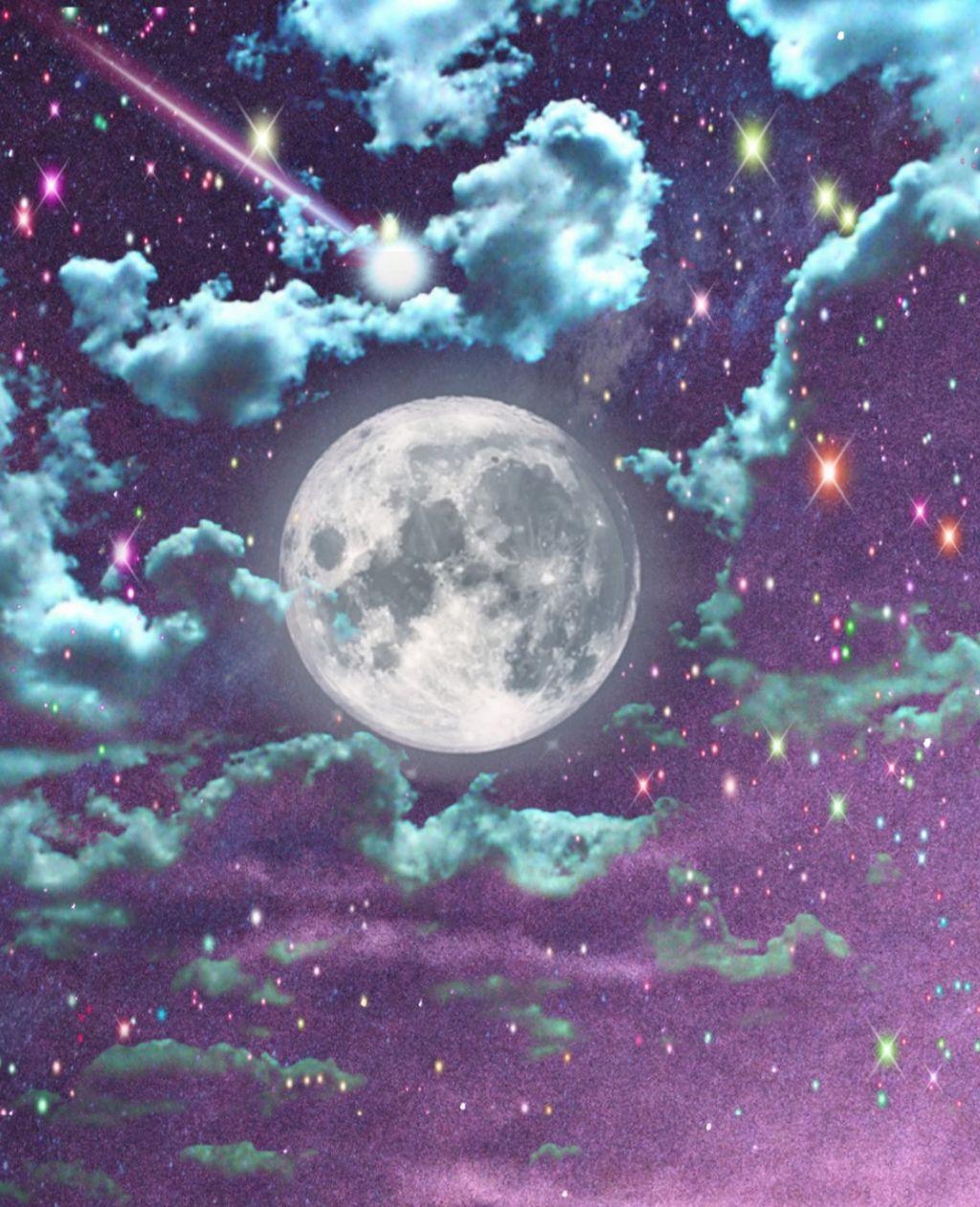 Psychedelic Moon Wallpapers Top Free Psychedelic Moon Backgrounds
