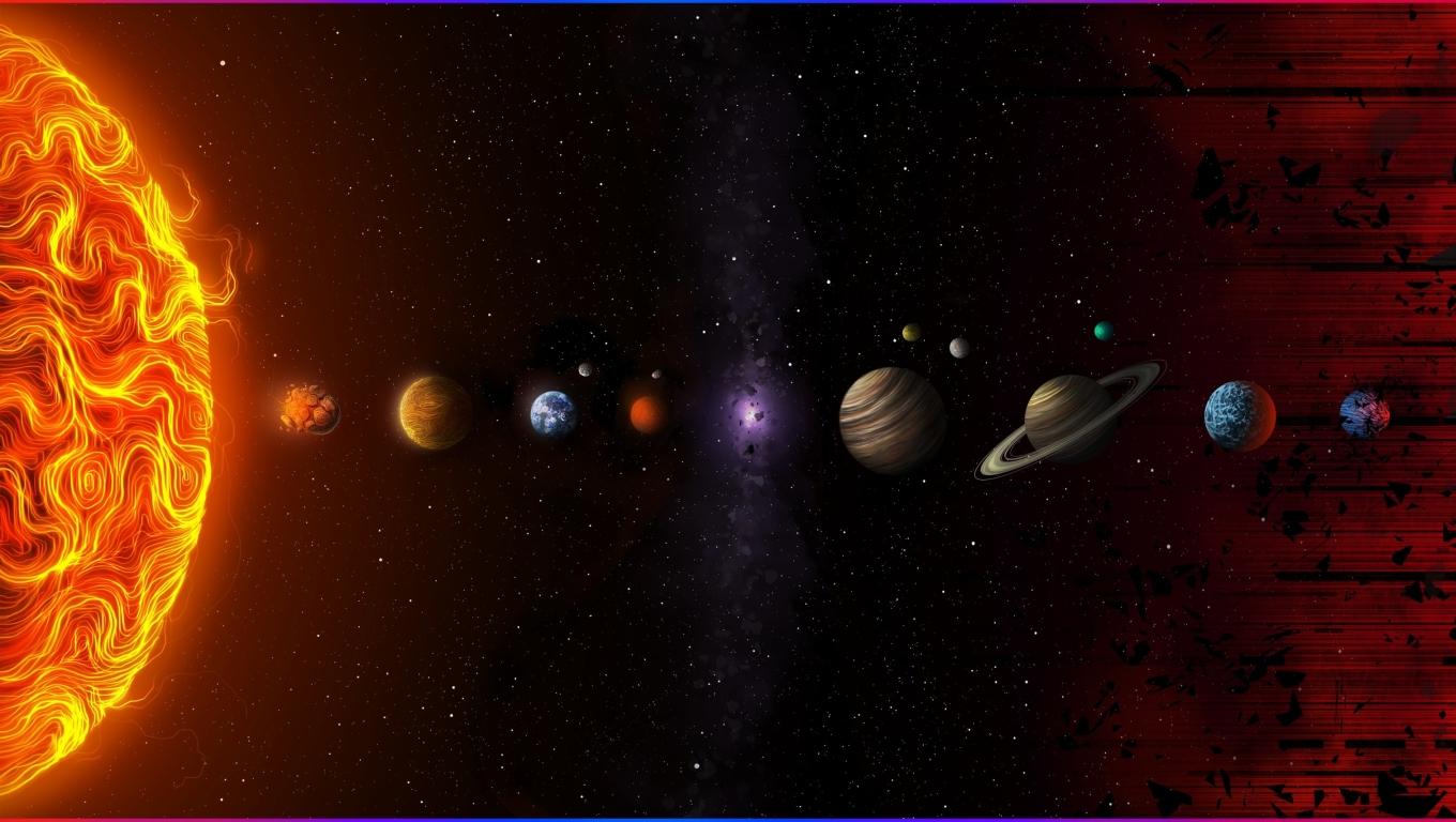 1360x768 Solar Planet 4K Art Desktop Laptop HD Wallpaper, HD Space 4K Wallpaper, Image, Photo and Background