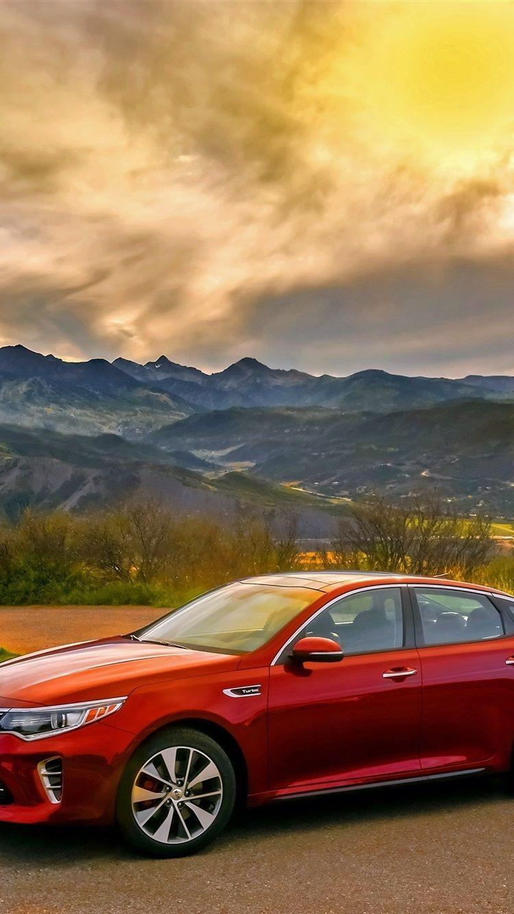 750x1334 Kia Optima Turbo Red Car 750x1334 IPhone 8 7 6 6S Wallpaper, Background, Picture, Image