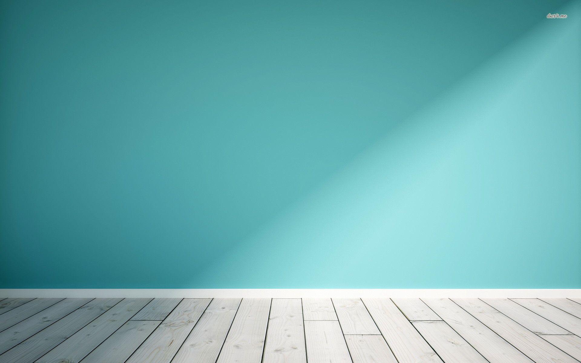 1920x1200 1920x Wooden, Floor, And, Blue, Wall, Digital, With Floor Background