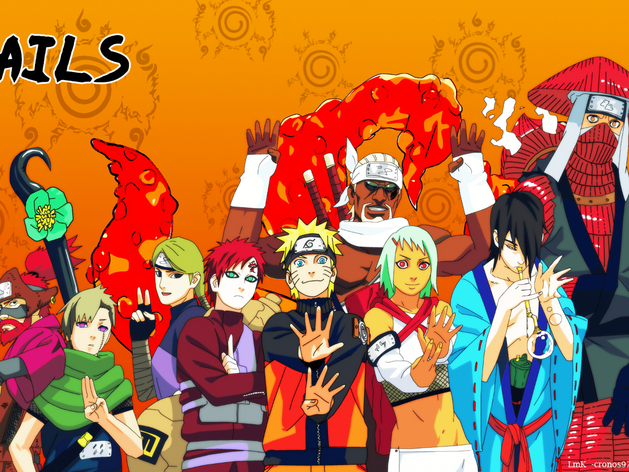 2048x1536 Download 2048x1536 Naruto, Killer Bee, Gaara, Utakata, Yagura, Han Wallpaper for Ainol Novo 9 Spark