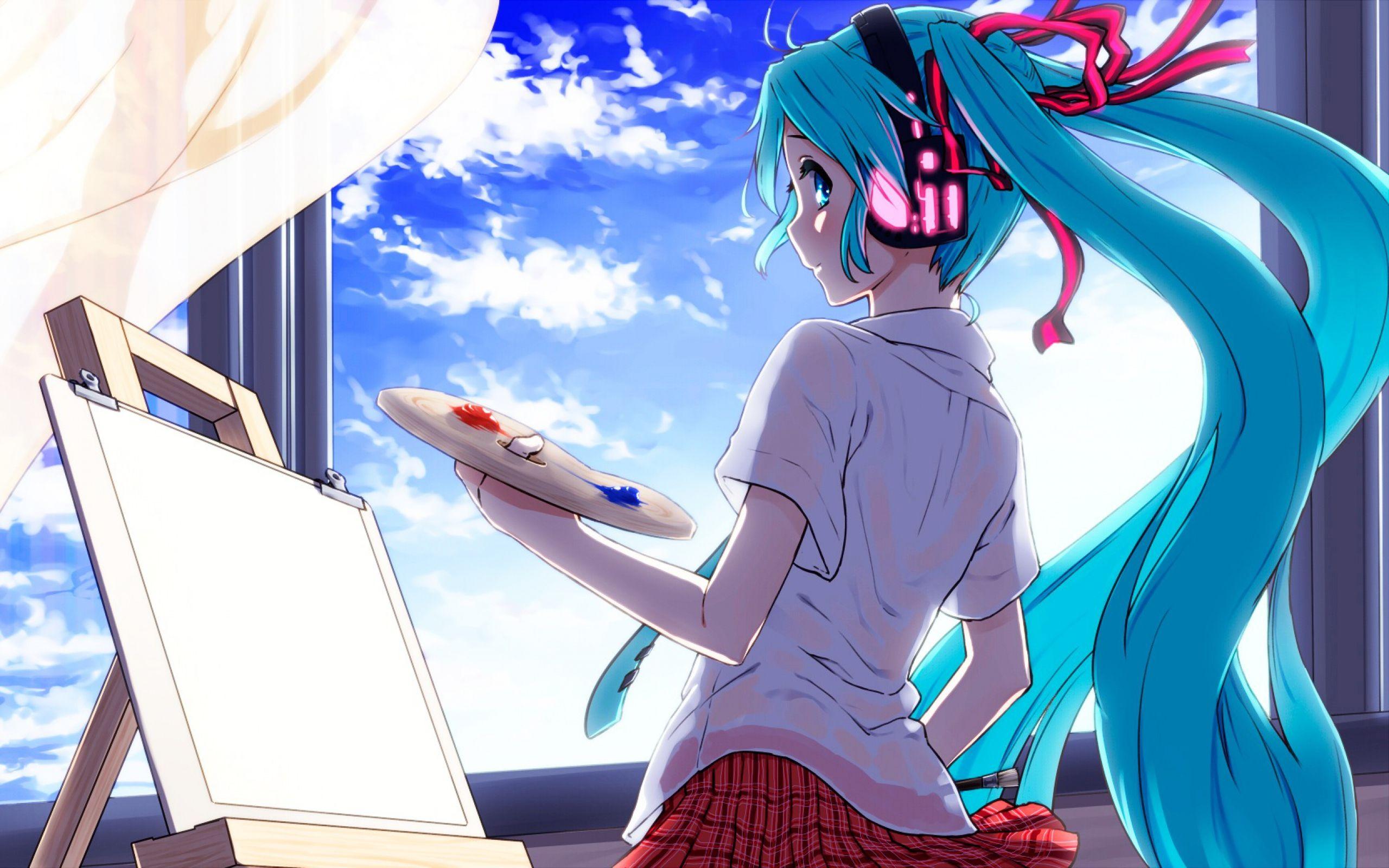 2560x1600 Miku Hatsune Wallpaper HD