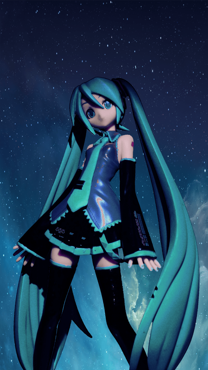 671x1191 Hatsune Miku iPhone Wallpaper
