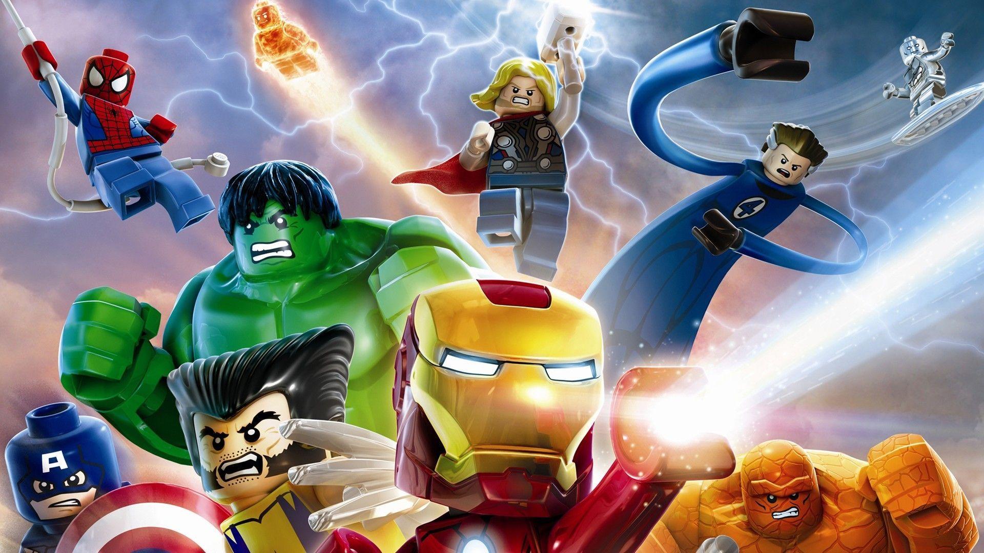 1920x1080 Put Some Lego People on Your Desktop With These Wallpaper. Lego wallpaper, Lego marvel super heroes, Lego marvel
