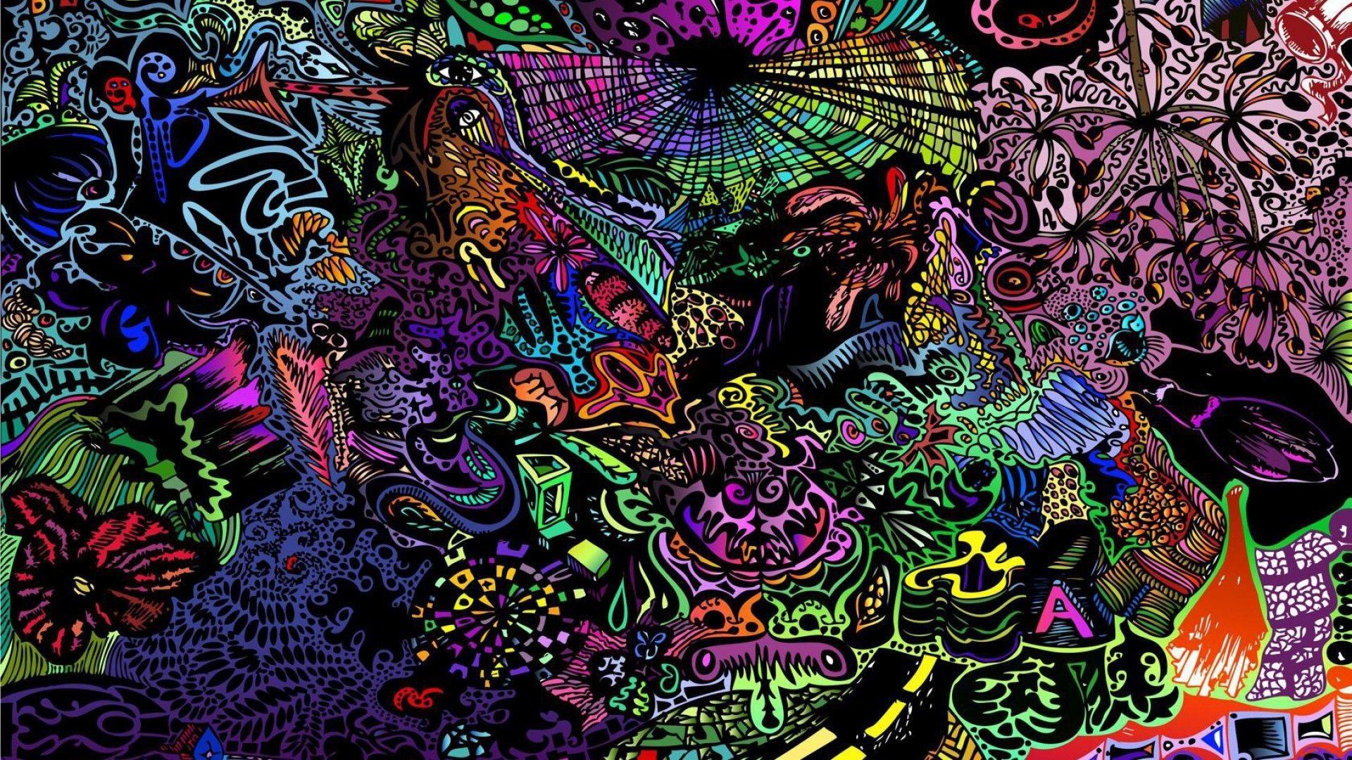1920x1080 Trippy Buddha Wallpaper