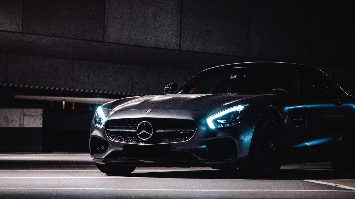1366x768 Download 1366x768 Wallpaper Luxurious Car, Black Mercedes Benz, Tablet, Laptop, 1366x768 HD Image, Background, 24146