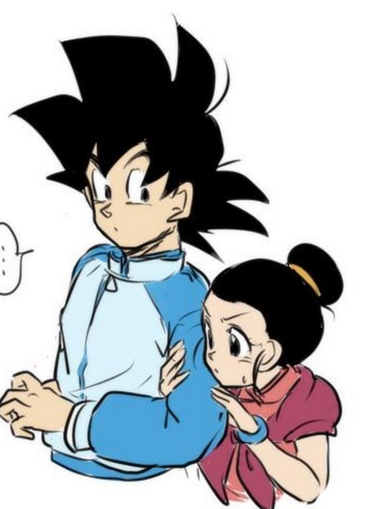 768x1024 Goku And Chi Chi Wallpaper