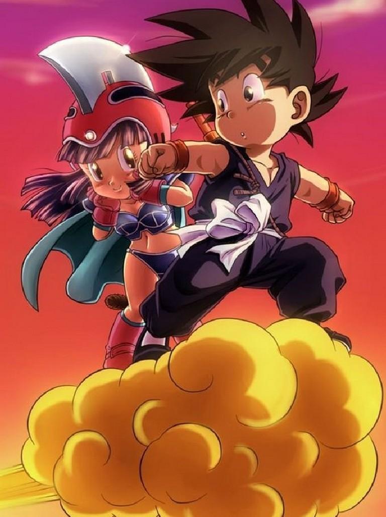 768x1028 Goku Chichi Wallpaper