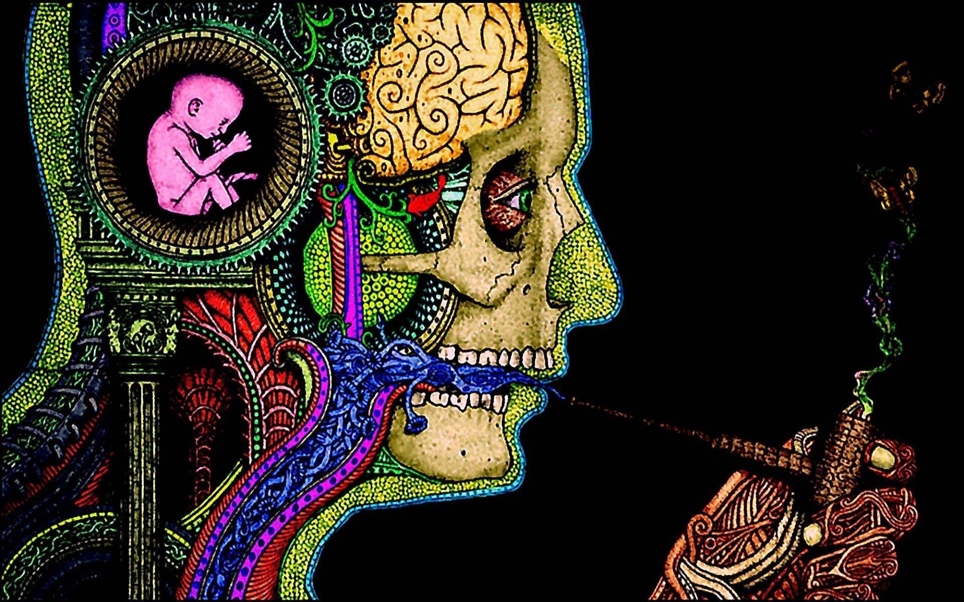 1920x1200 Psychedelic Weed Wallpaper