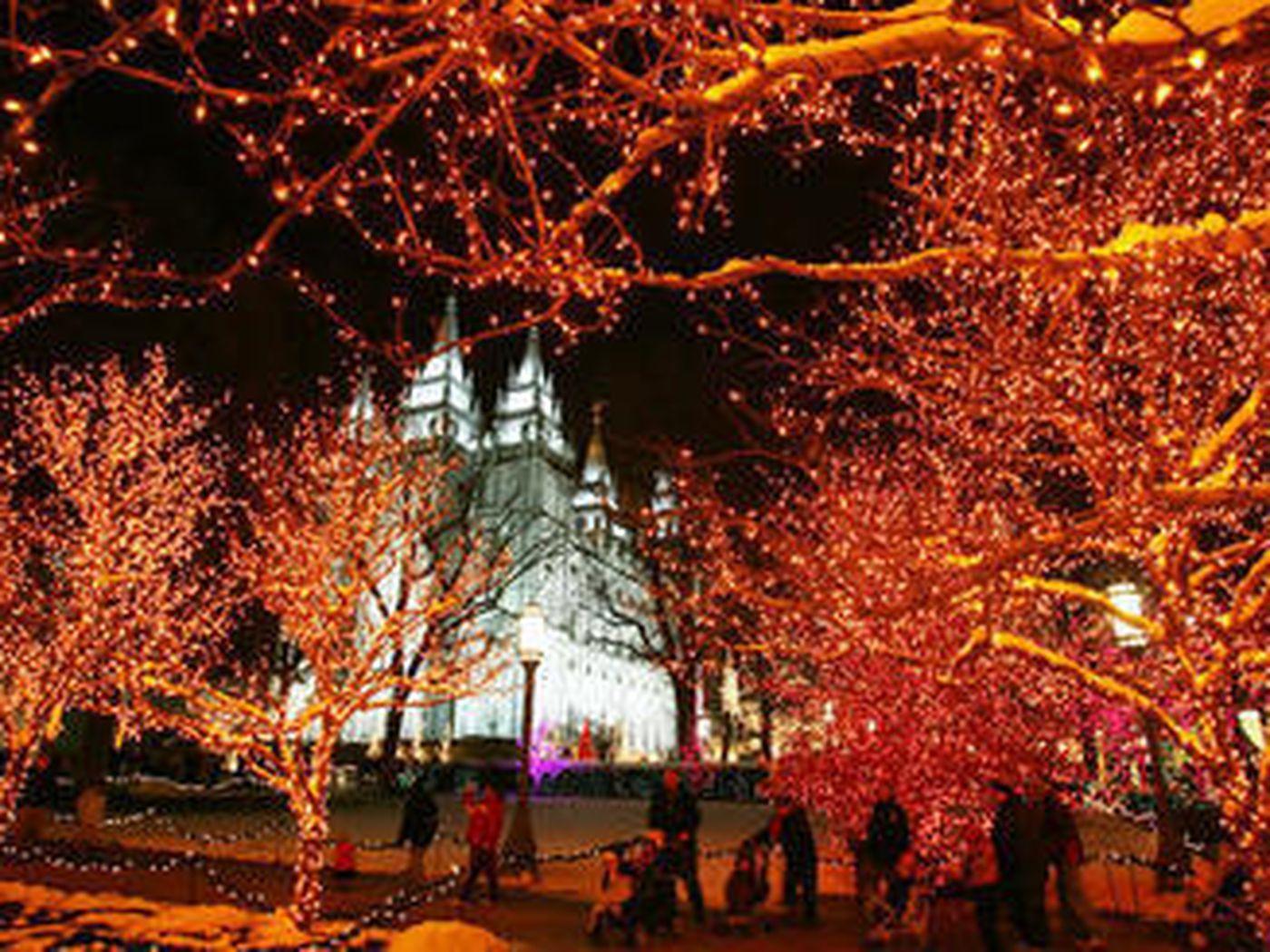 1400x1050 Christmas Lights On Temple Square In Picture From 1965 2015