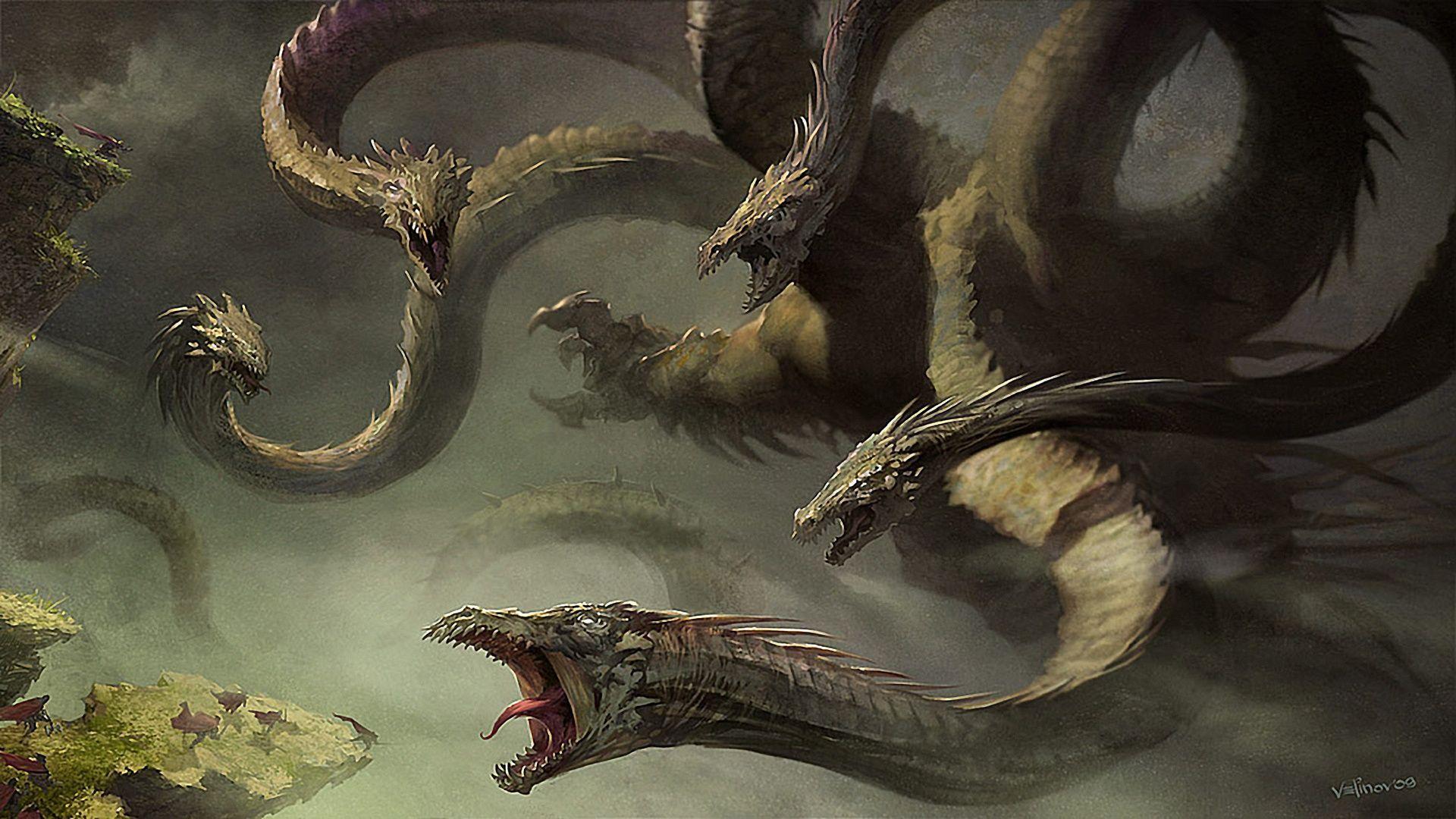 1920x1080 Greek Myth Hydra Wallpaper