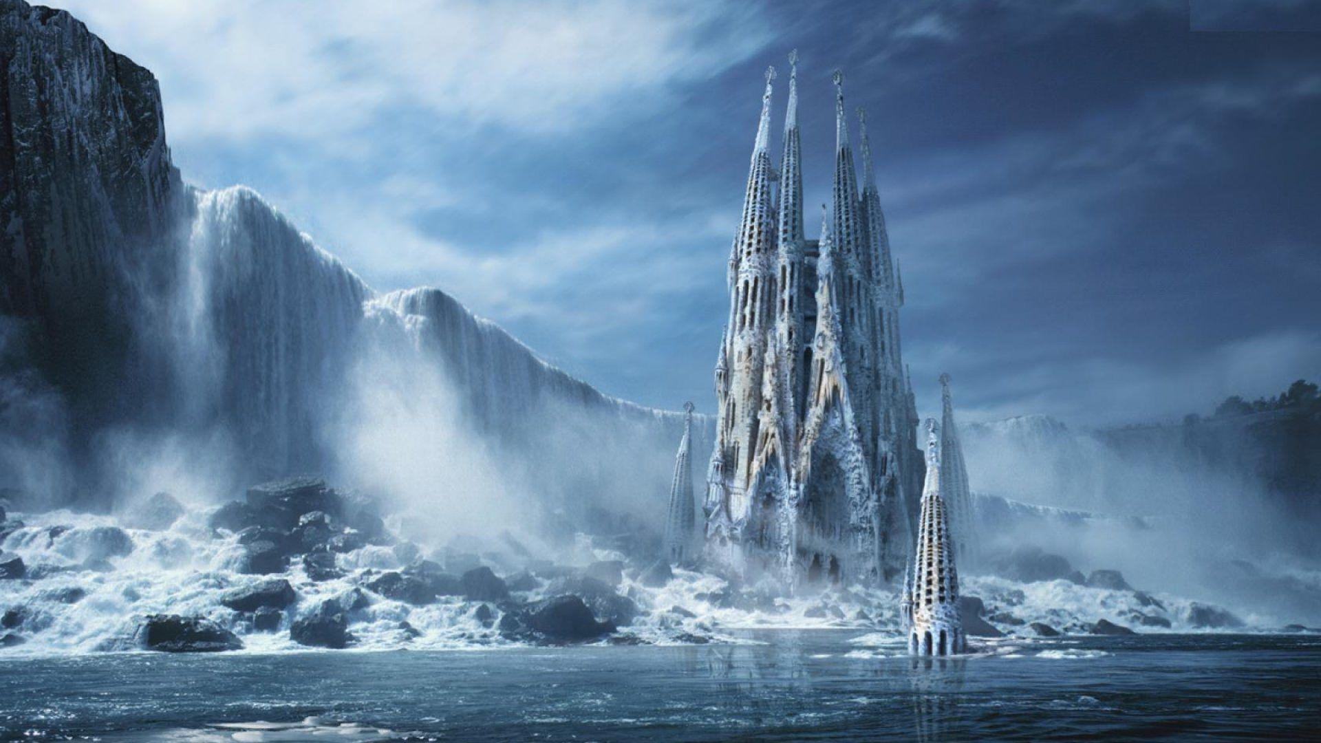 1920x1080 Ice Castle Wallpaper