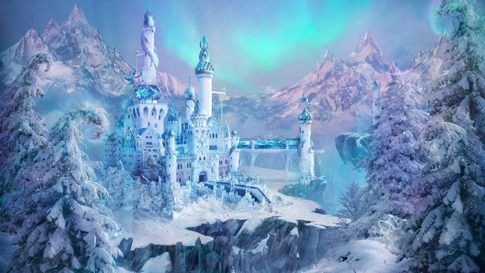 1600x900 Ice Castle Wallpaper