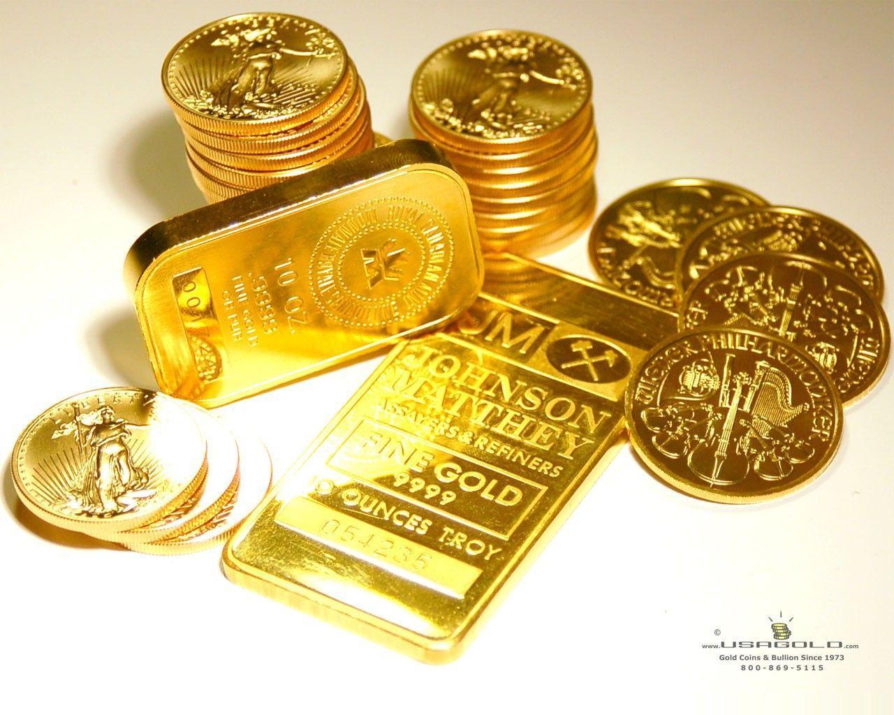 1280x1024 Gold Bars Wallpaper