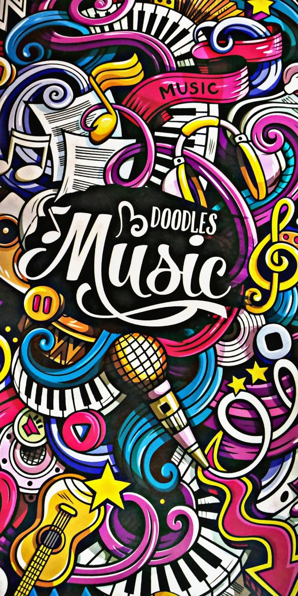 1024x2048 Doodles Music Wallpaper Free HD Wallpaper