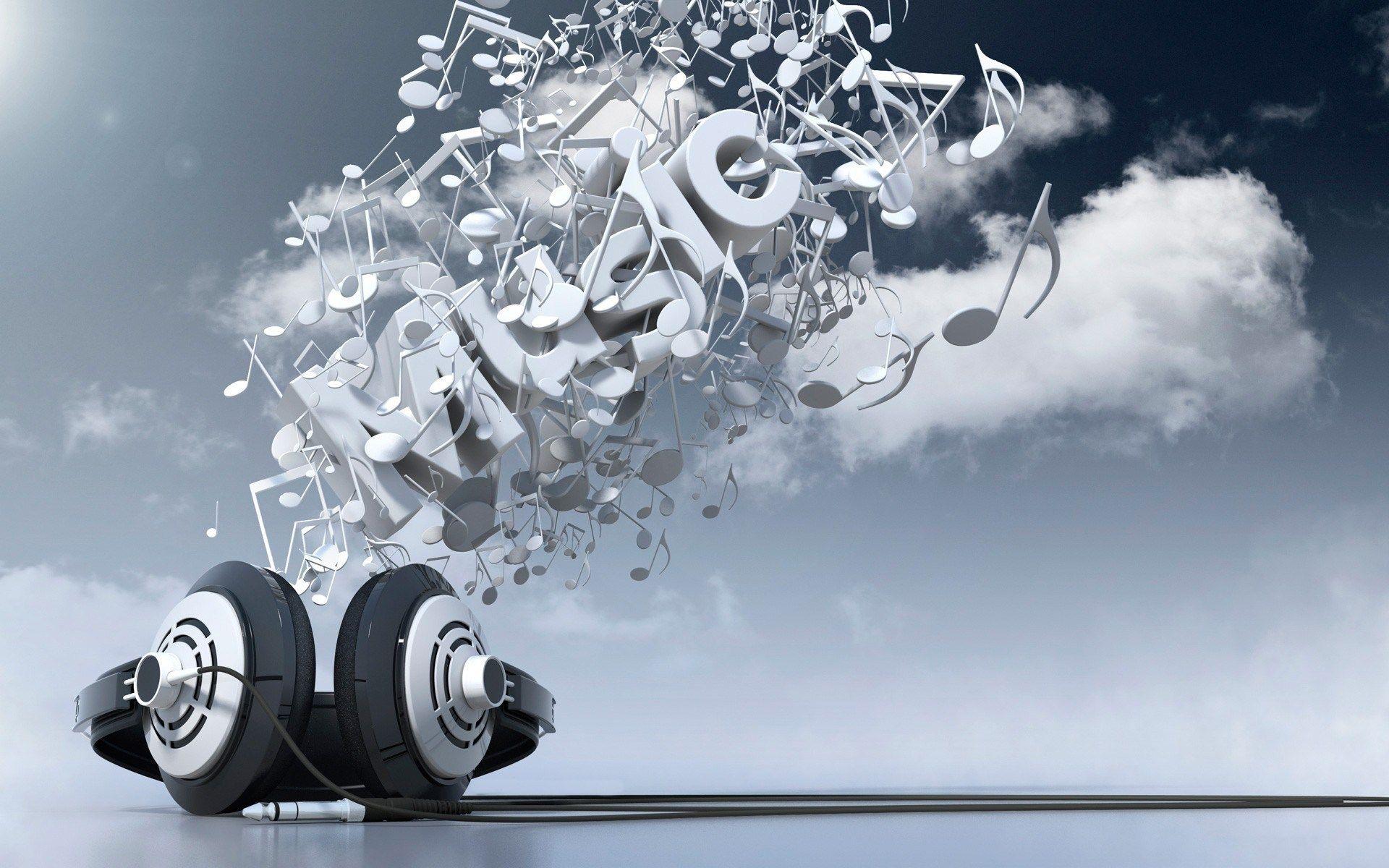 1920x1200 3D Wallpaper Music