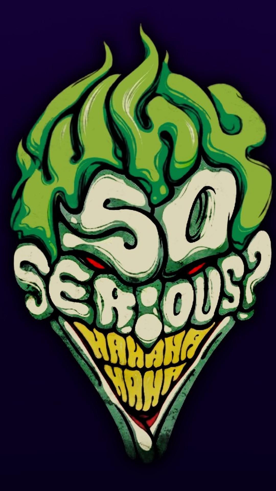 1080x1920 iPhone 6 Joker Graffiti Wallpaper