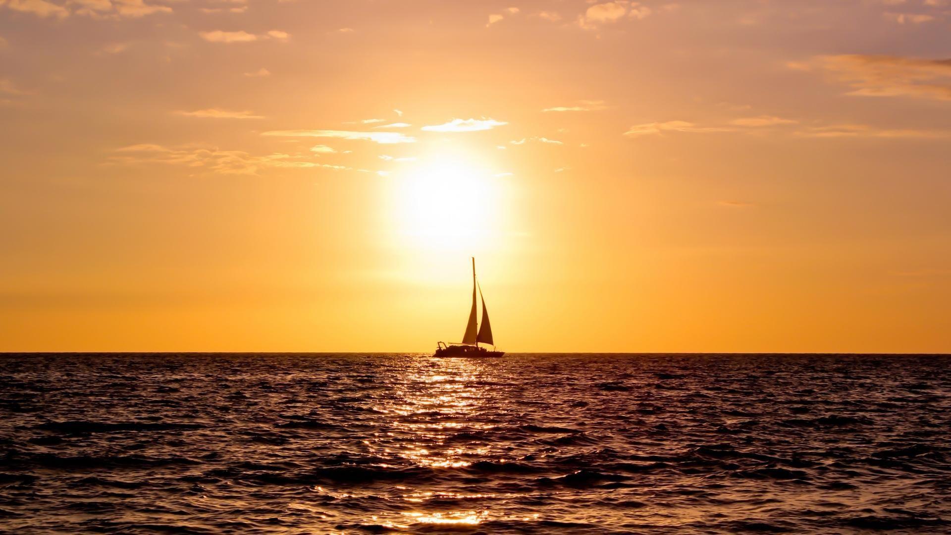 1920x1080 Summer. Ocean sunset, Sunset wallpaper, Sunset