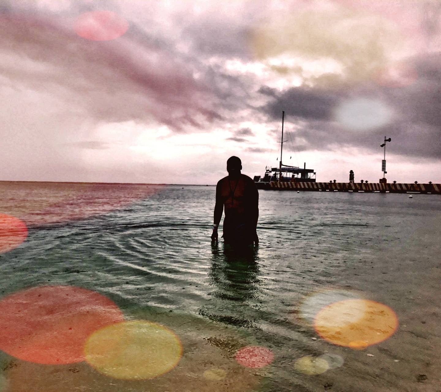 1440x1280 Cozumel sunset wallpaper