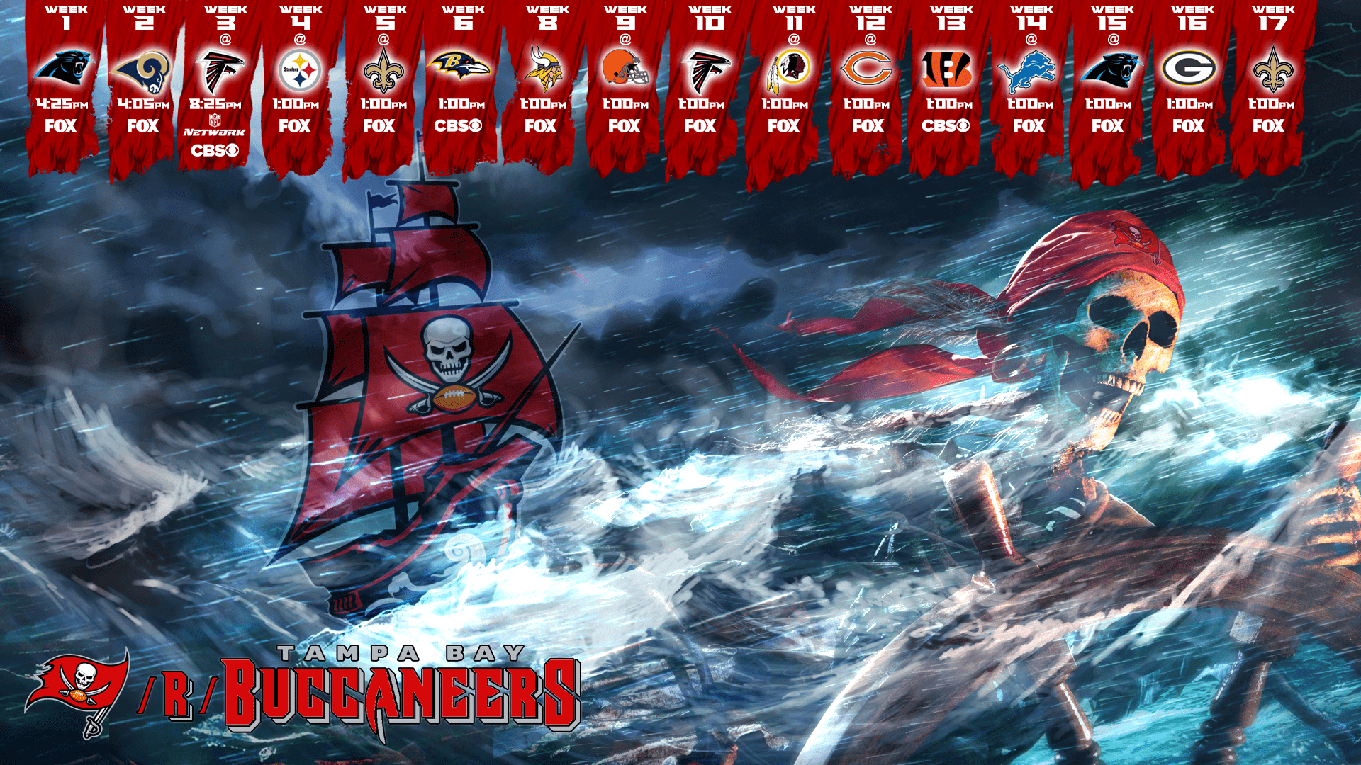 1920x1080 Tampa Bay Buccaneers Screensaver .