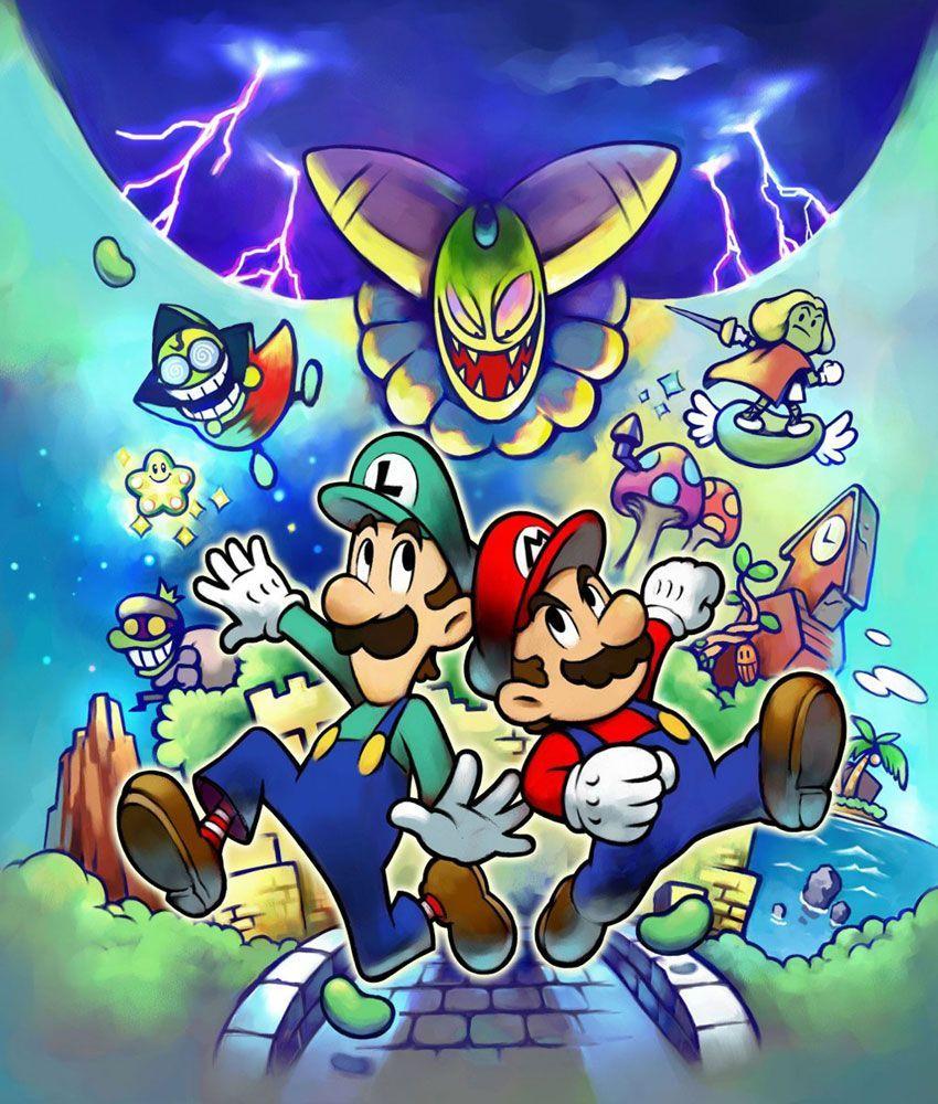 850x1000 Box Art Illustration. Mario & Luigi: Superstar Saga. Super mario art, Mario and luigi, Mario art