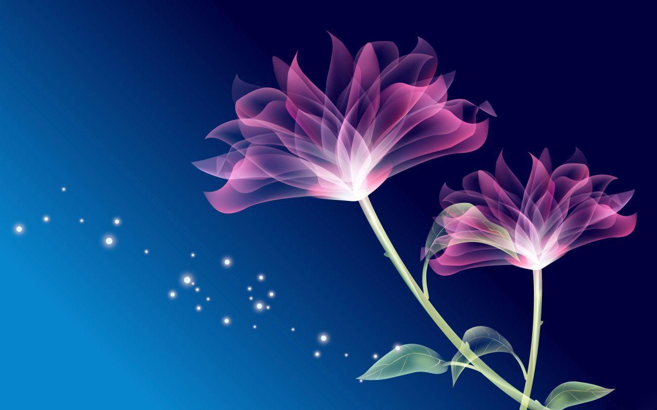 1280x800 Neon Flowers