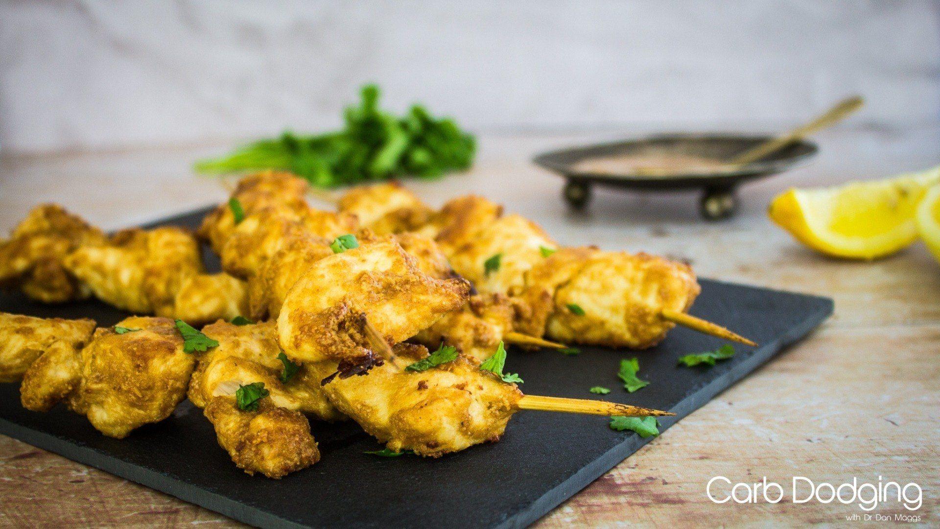 1920x1080 Keto Almond Butter Chicken Kebabs