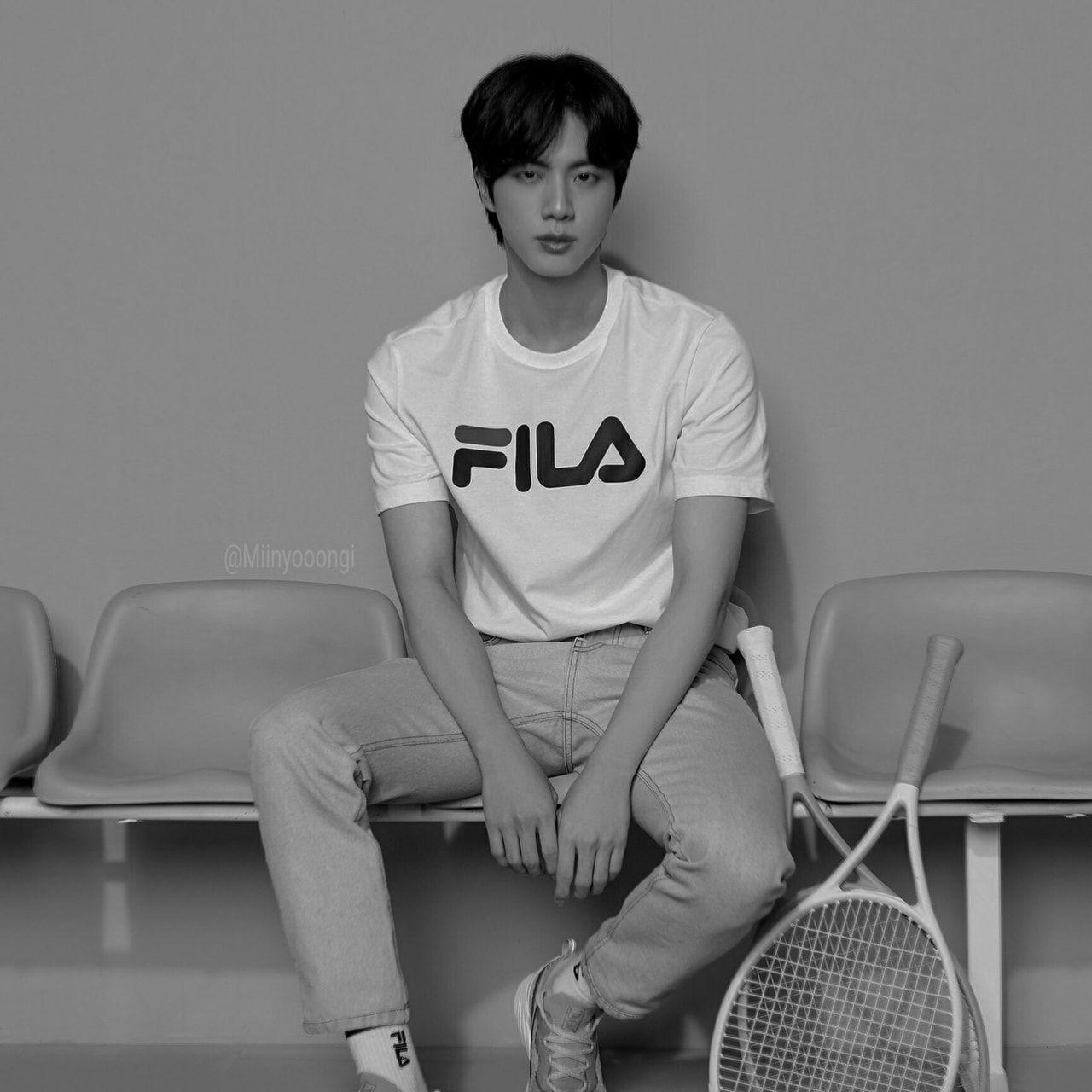 1280x1280 FILA INDONESIA X BTS Jin / edit (Wallpaper version and more edits)