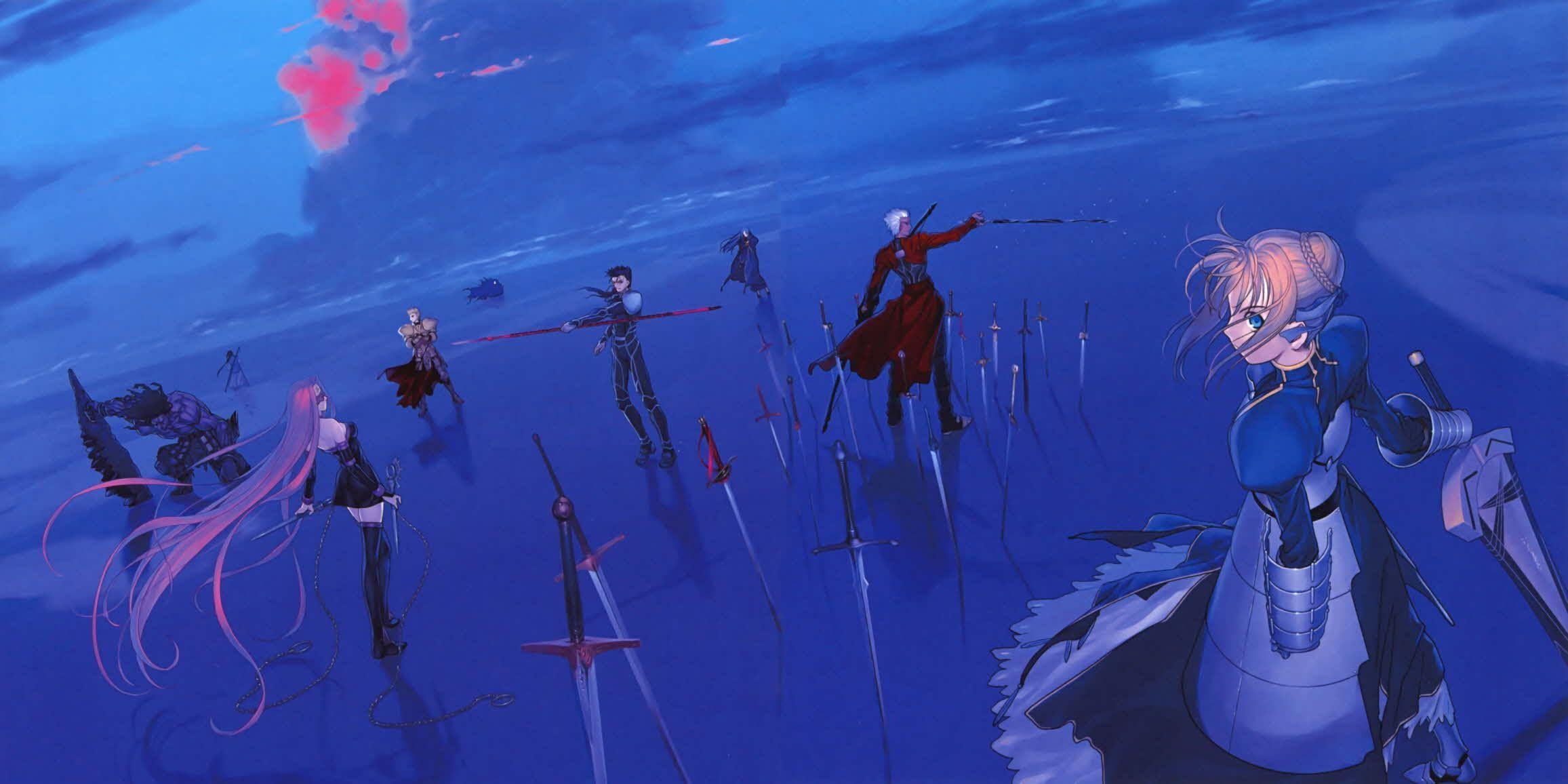 2313x1156 Heaven's Feel. Fate stay night, Stay night, Anime