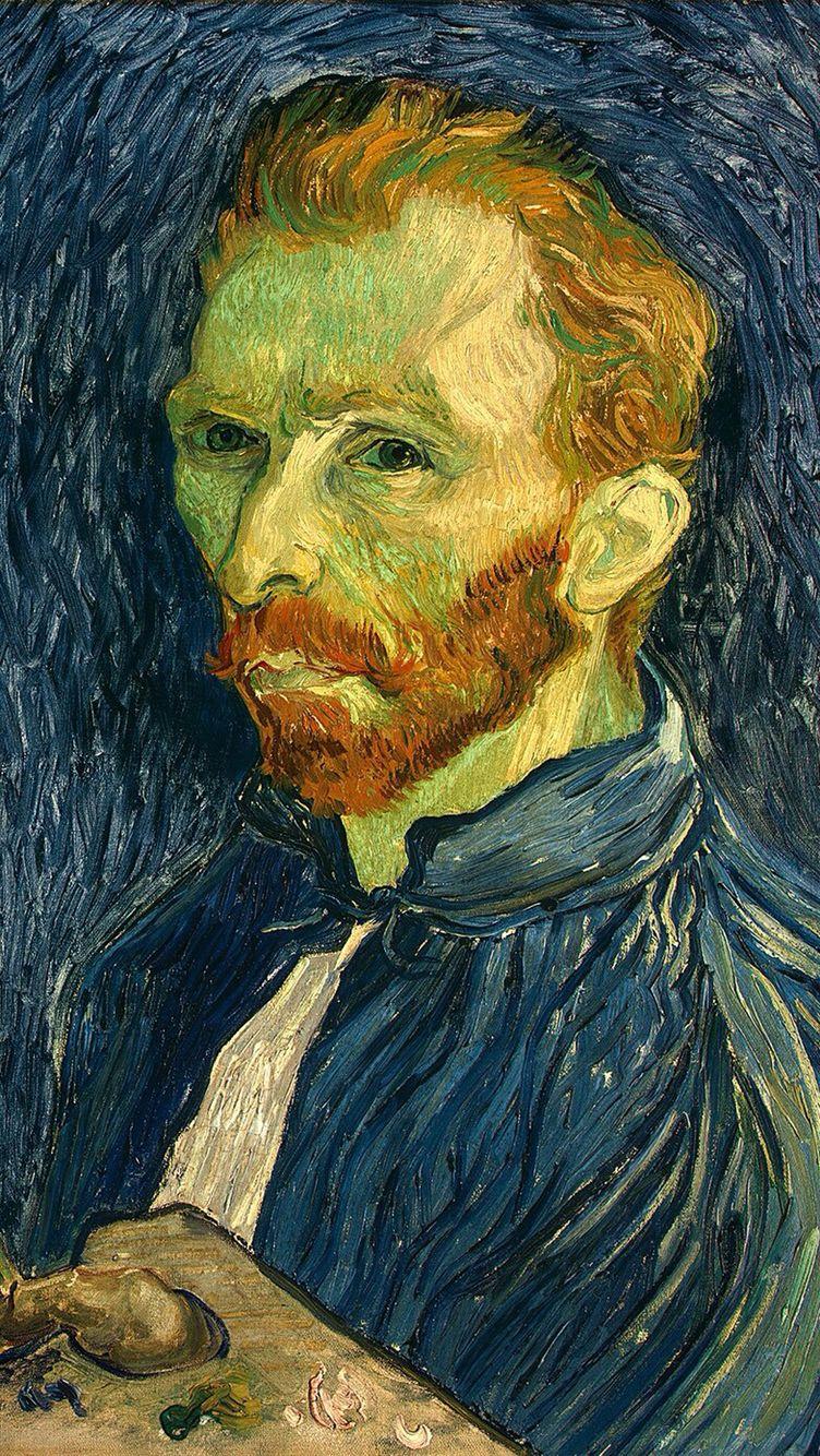 752x1334 Self Portrait With Pallette HD Wallpaper