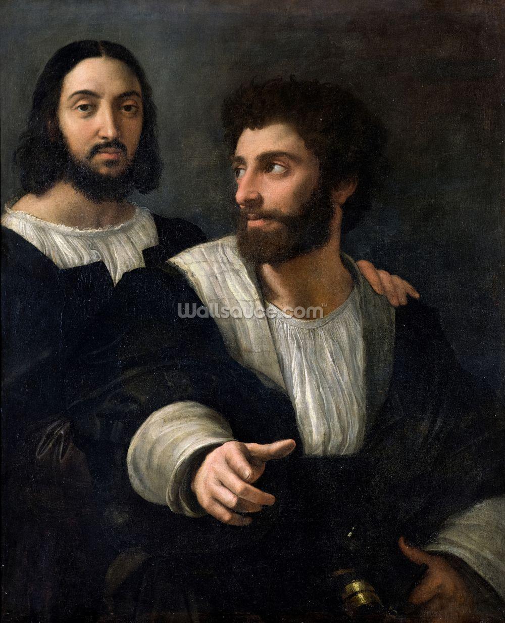 1000x1232 Raphael Portrait with Friend Wall Mural
