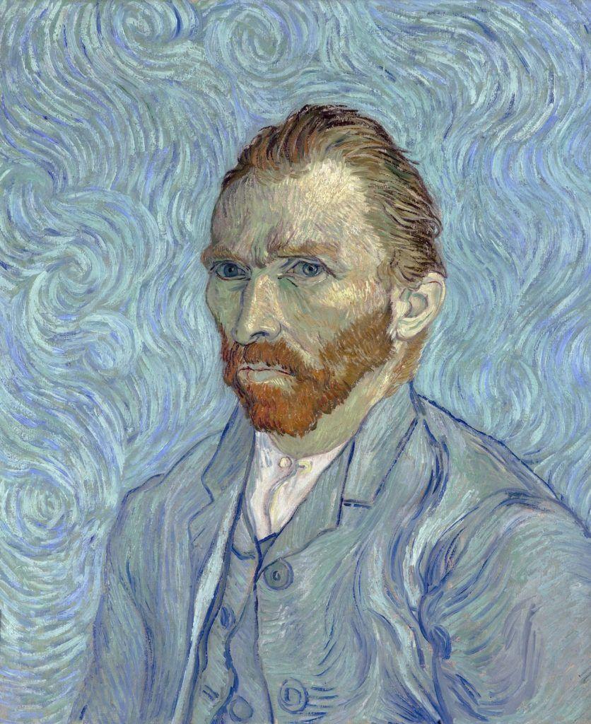836x1024 Vincent Van Gogh, Self Portrait With Swirling Background (1889). Courtesy Of The