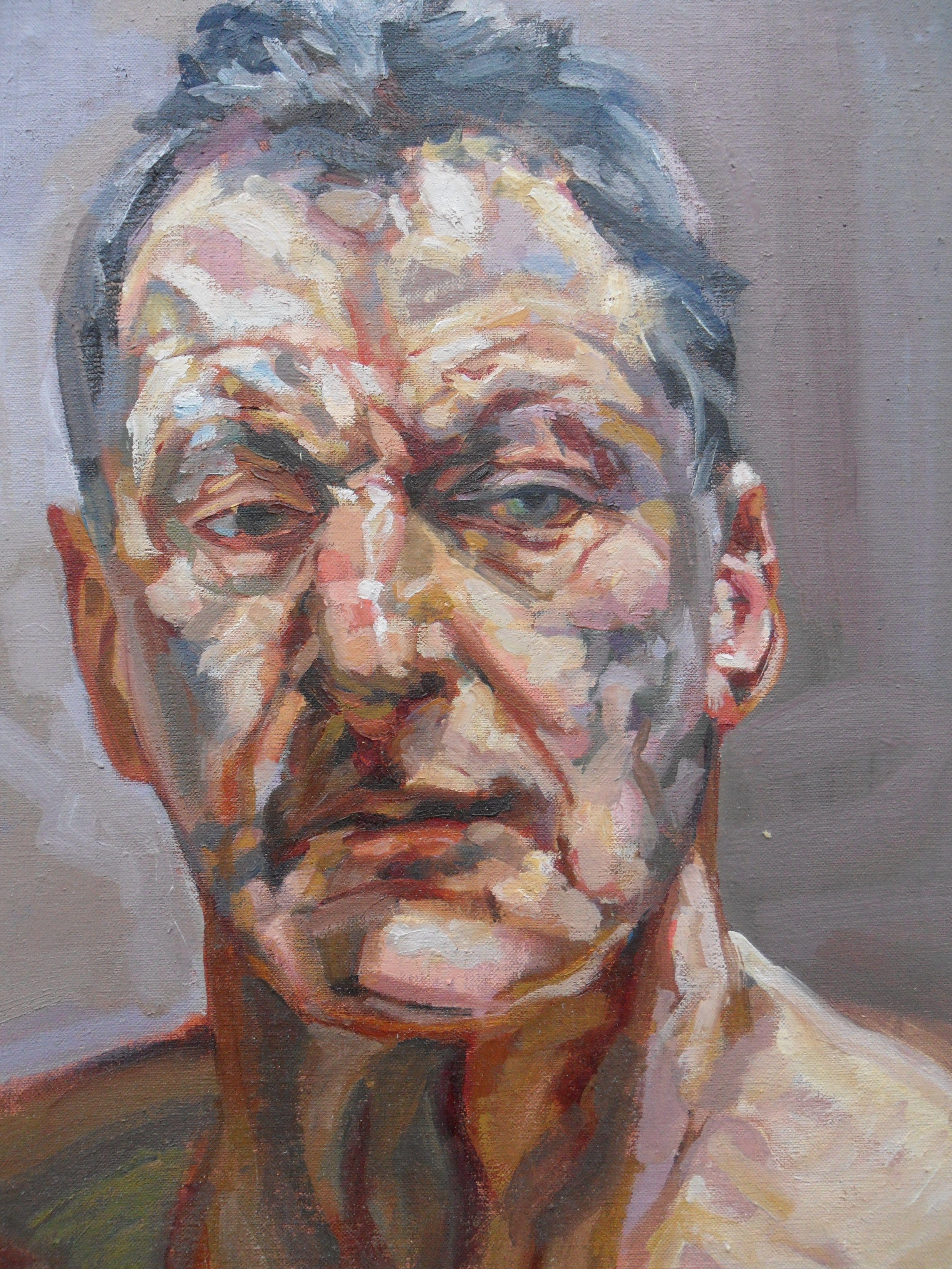 3240x4320 Lucian Freud Self Portrait HD Wallpaper