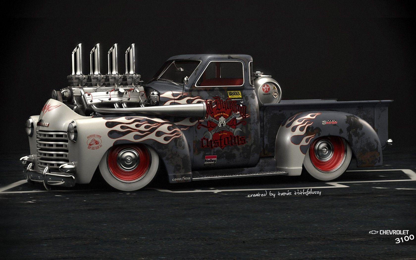 1680x1050 Lowrider Trucks Wallpaper