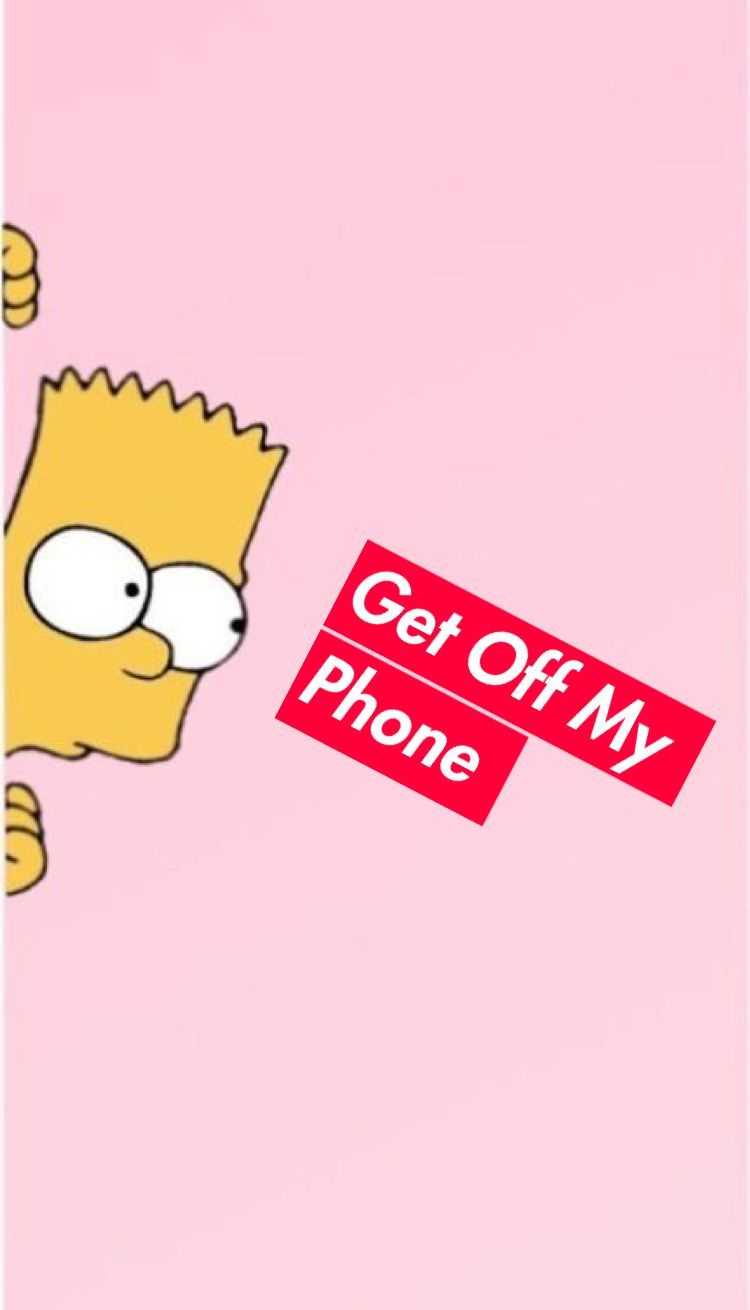 750x1310 Get Off My Phone Wallpaper