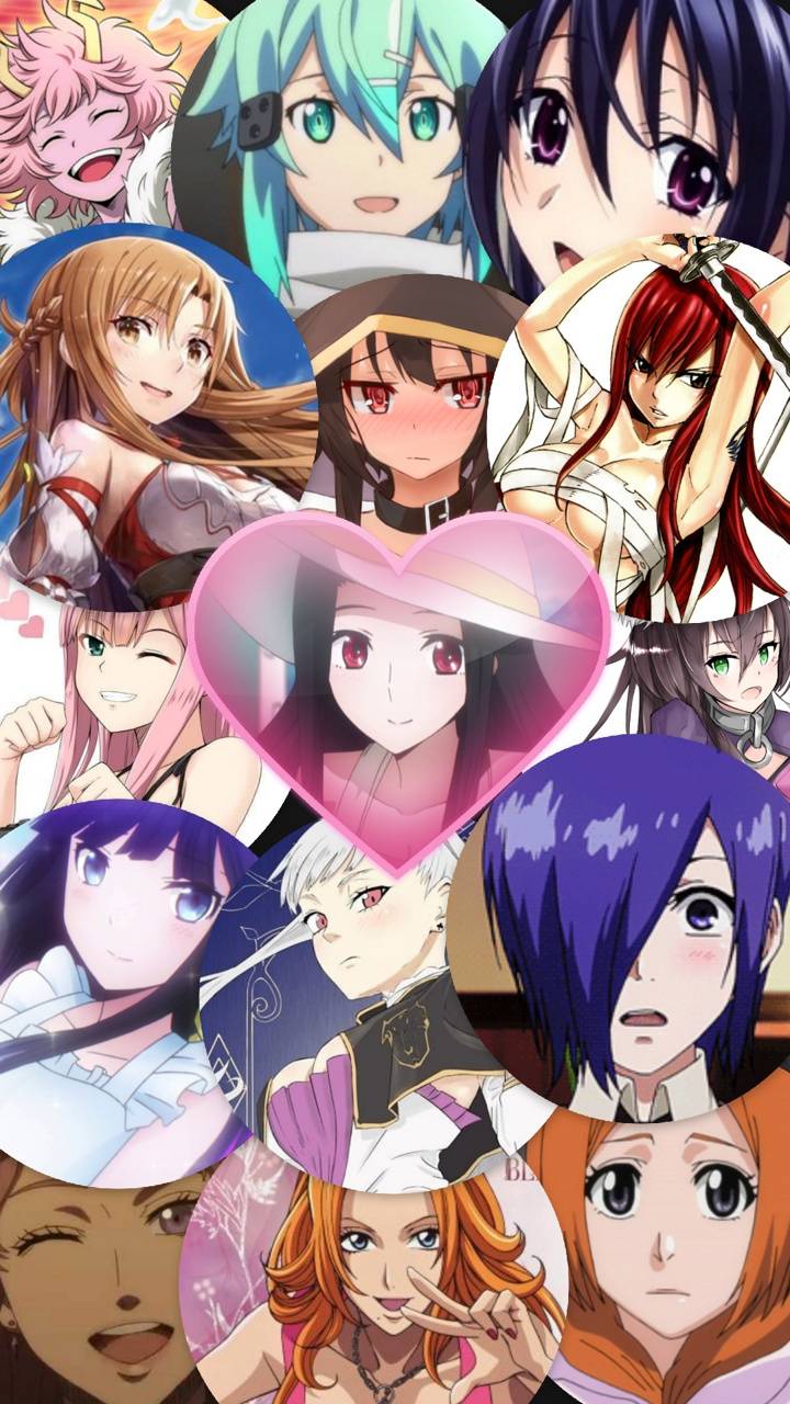 720x1280 Anime Waifus Wallpaper