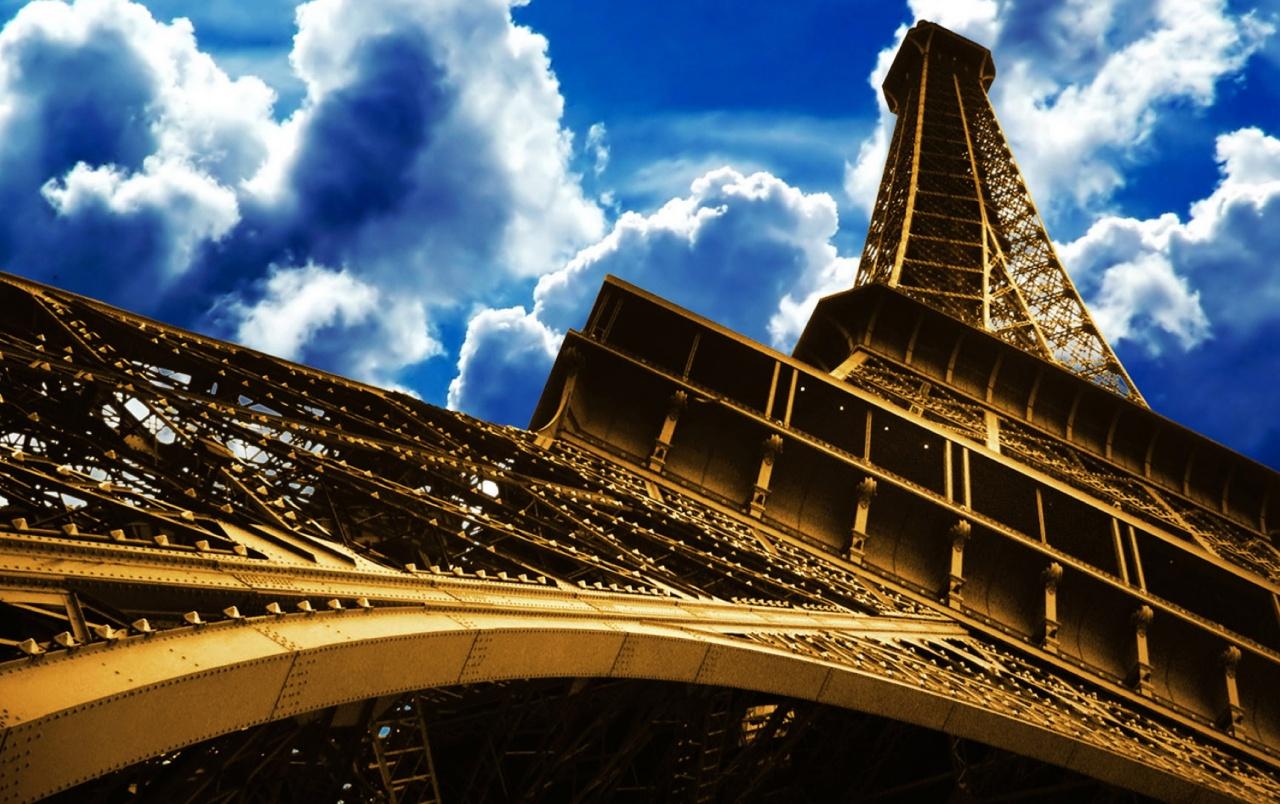1280x804 Eiffel Tower Skyscape wallpaper. Eiffel Tower Skyscape