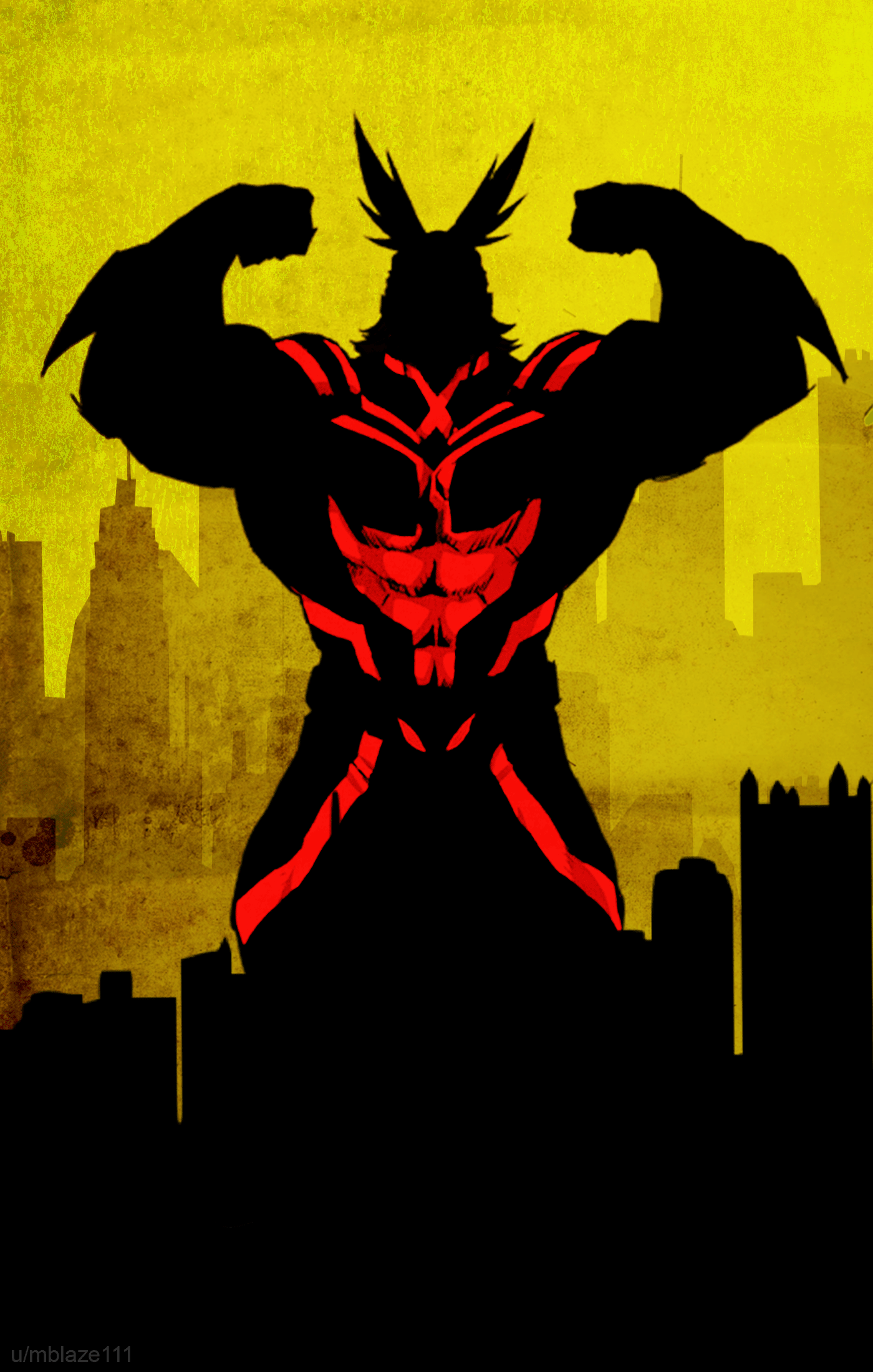 1400x2200 Made an All Might Wallpaper. Hope you guys like it. The next one is Deku!