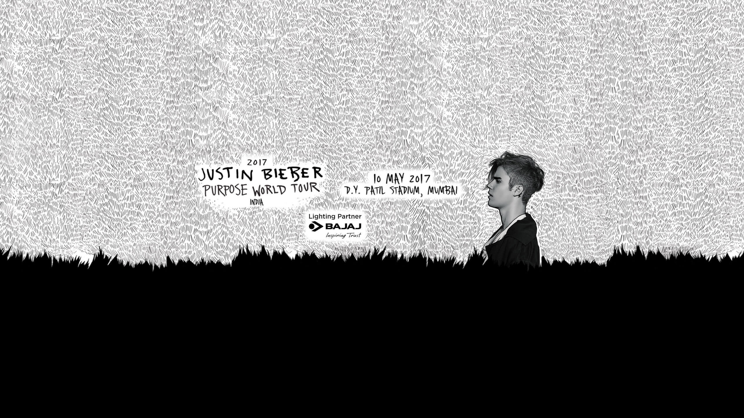 2560x1440 Justin Bieber's Purpose World Tour In India